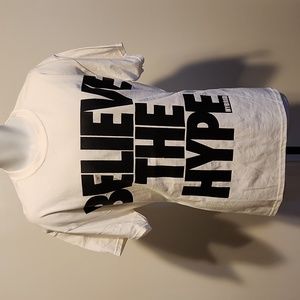 Hybrid Hype genius white L tshirt